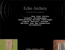 Tablet Screenshot of echoarchery.com